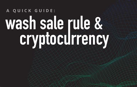 Do wash sales affect crypto?